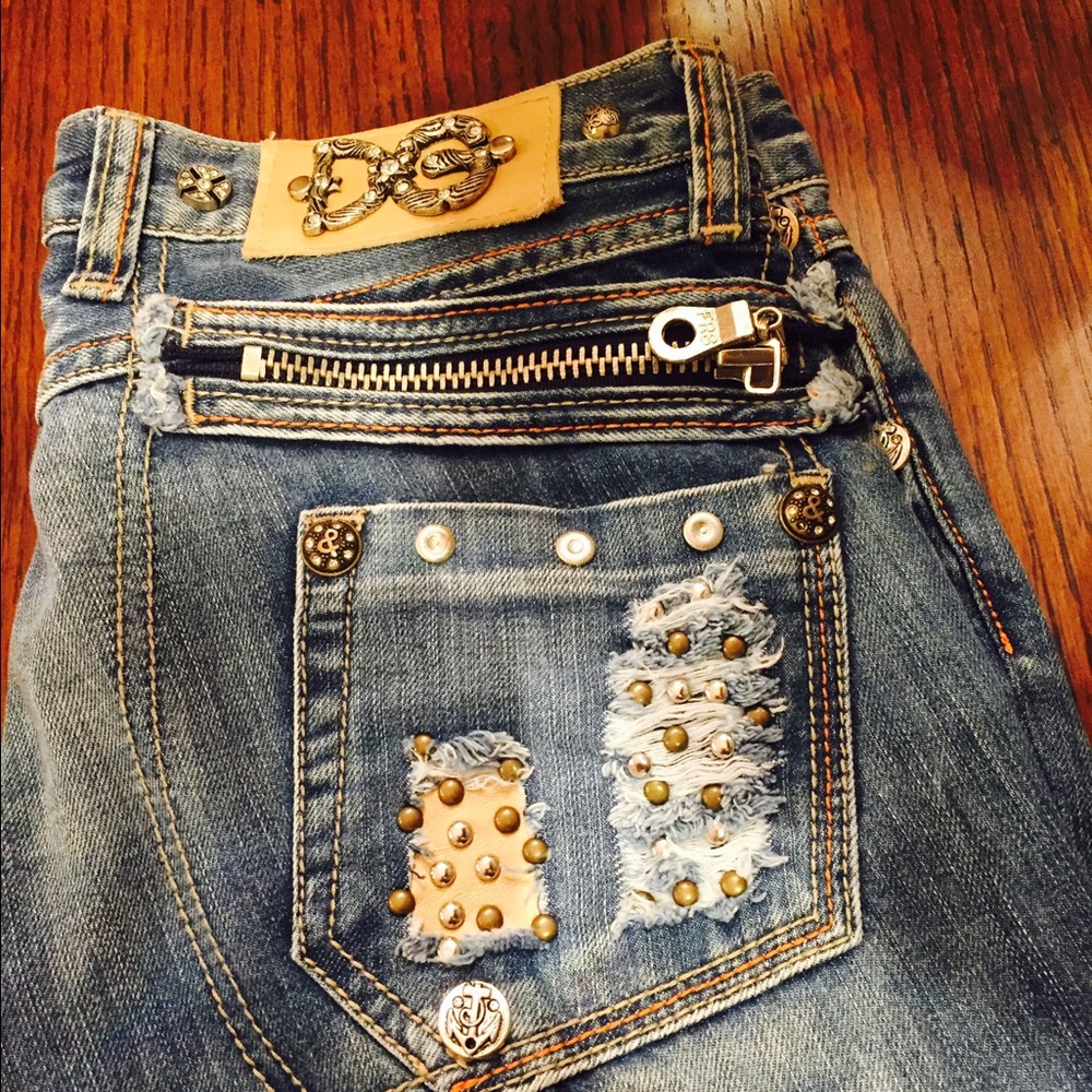 D&G Blue Distressed Women Jeans